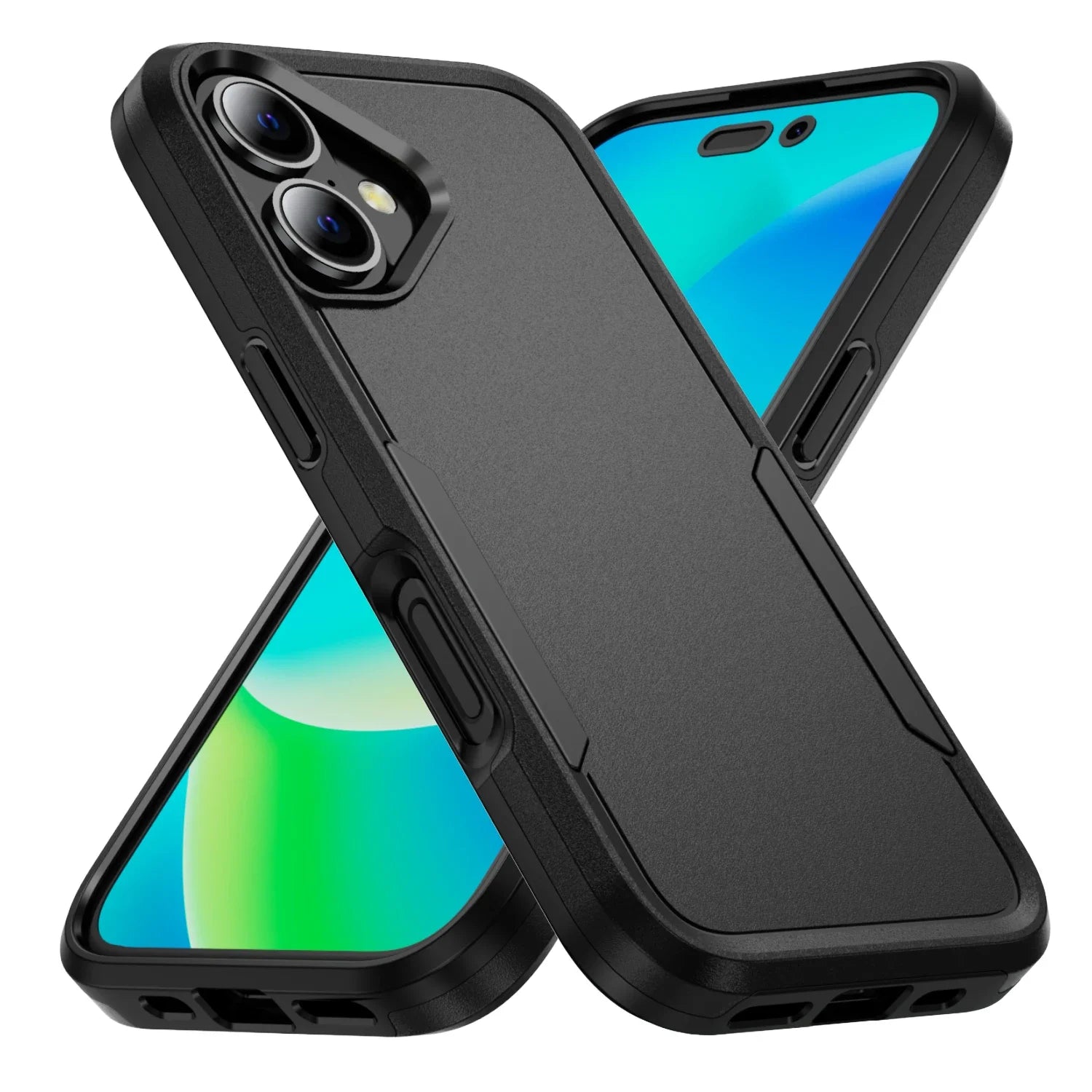 Hard Armor Matte Feeling Case for Iphone 17 Pro Max 17 Air 16e 16 15 Plus 14 12 13 Iphone17 Fall Protective Accessories