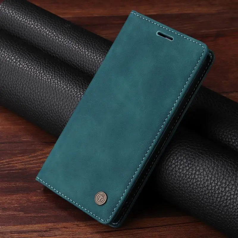 Leather Flip Case For iPhone 16 17 15 14 13 12 11 Pro Max Case For iPhone 17 Air 16E 13 12 X XR XS 6 8 7 Plus Shockproof Cover
