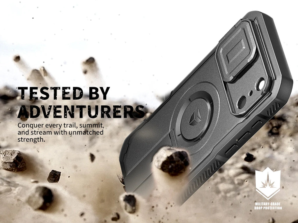 For iphone 17 pro max case with Camera Cover&Adjustable Kickstand Compatible With MagSafe Shockproof  Magnetic Protective Cover