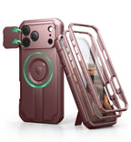For iphone 17 pro max case with Camera Cover&Adjustable Kickstand Compatible With MagSafe Shockproof  Magnetic Protective Cover