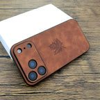 Retro Luxury Leather Phone Case For iPhone 17 16 15 14 13 12 11 Pro Max 16E 17Air iPhone17 Skin Touch Ultra Thin Cover