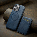 2 In 1 Magsafe Magnetic Leather Phone Case for iPhone 17 16E 16 15 14 13 12 11 Pro Max 16 Plus Wallet Card Holder Pocket Cover
