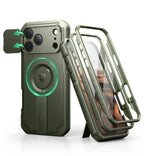 For iphone 17 pro max case with Camera Cover&Adjustable Kickstand Compatible With MagSafe Shockproof  Magnetic Protective Cover