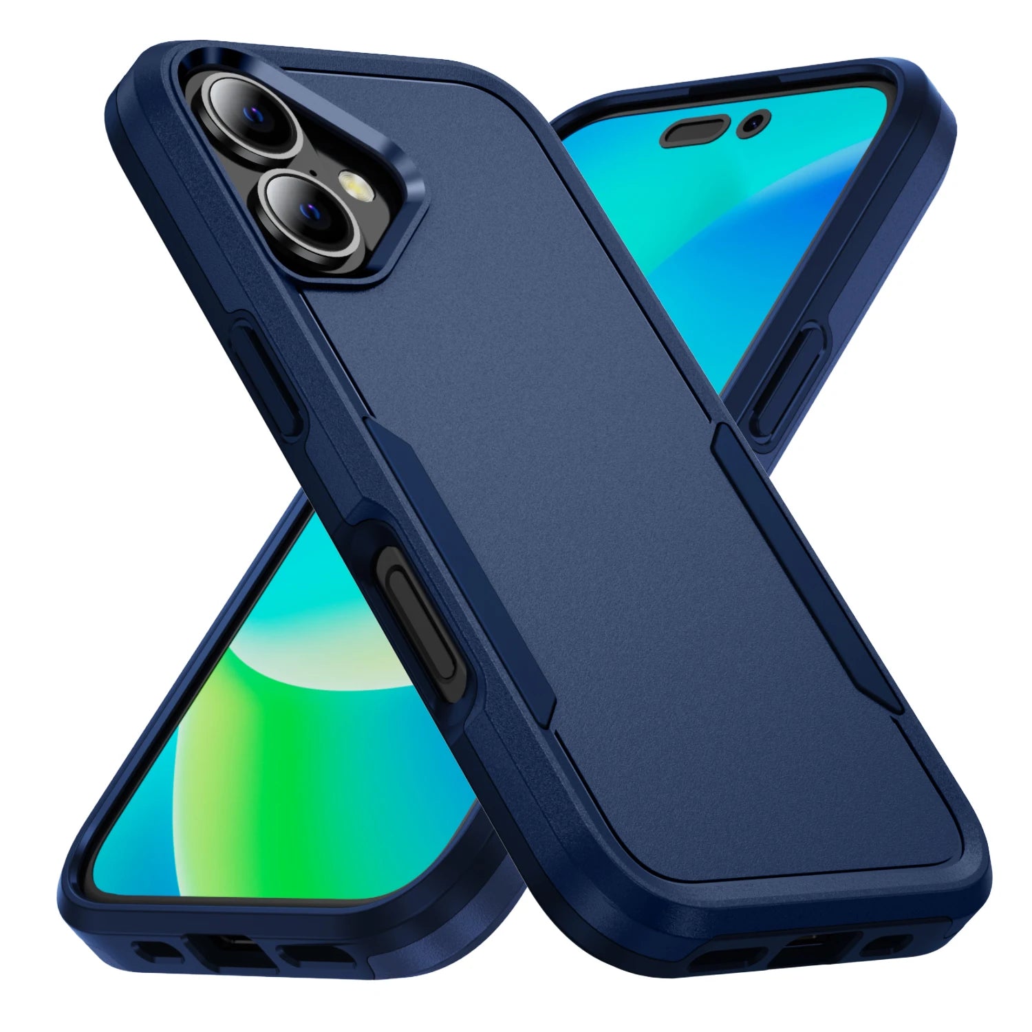 Hard Armor Matte Feeling Case for Iphone 17 Pro Max 17 Air 16e 16 15 Plus 14 12 13 Iphone17 Fall Protective Accessories