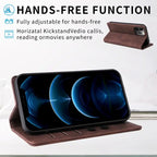 Leather Flip Case For iPhone 16 17 15 14 13 12 11 Pro Max Case For iPhone 17 Air 16E 13 12 X XR XS 6 8 7 Plus Shockproof Cover